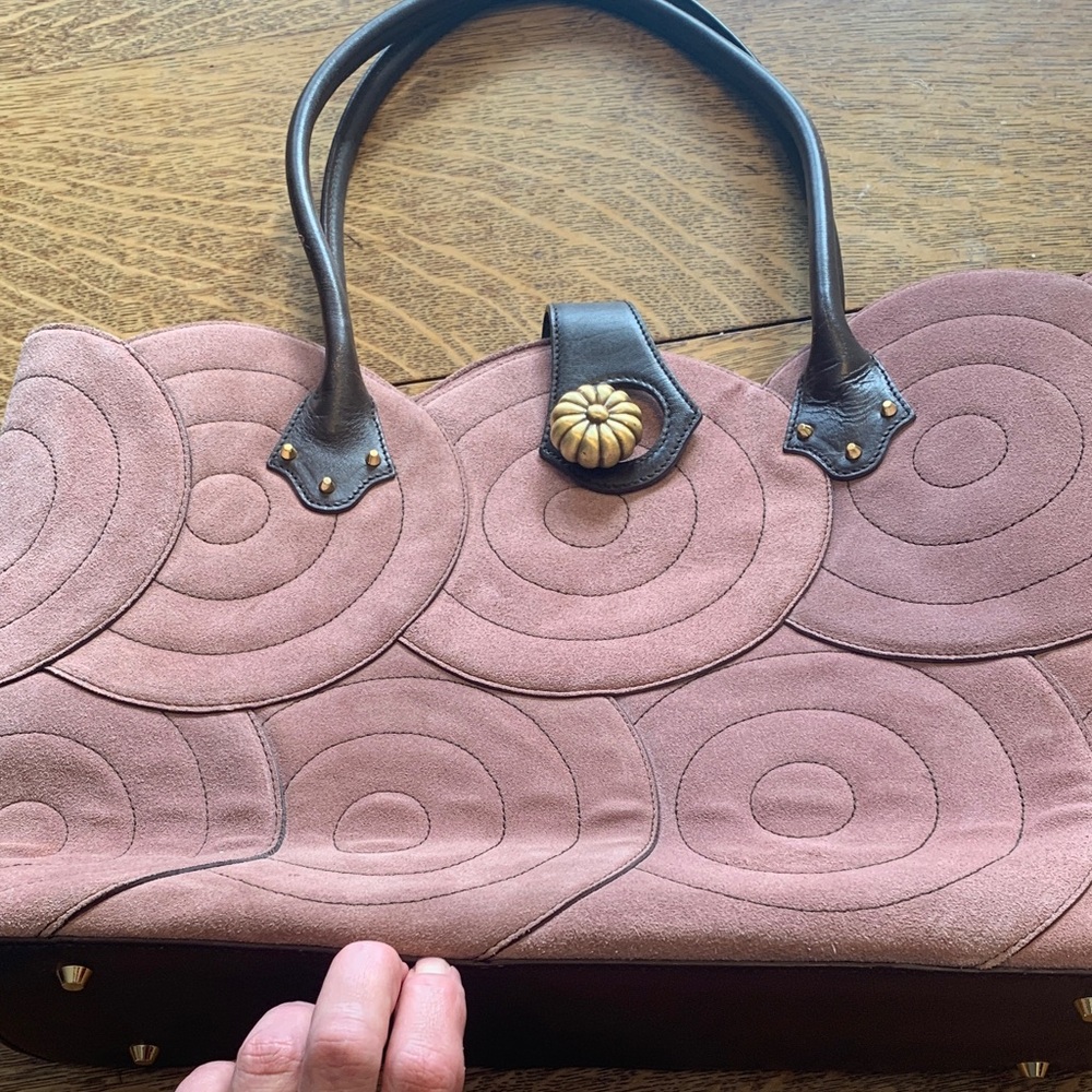 Tocca Pink and Brown Shoulder Bag